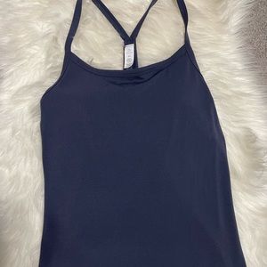 Racer back tank with built in bra